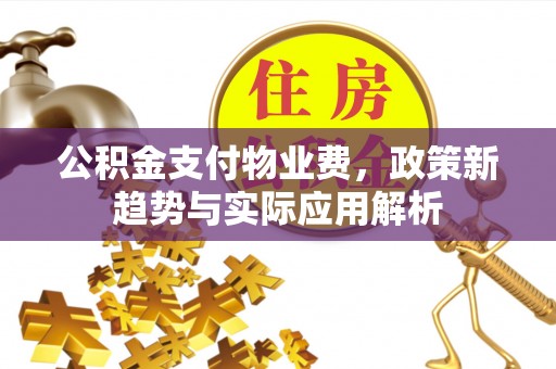 措美公积金支付物业费，政策新趋势与实际应用解析