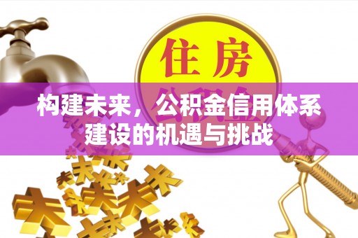 措美构建未来，公积金信用体系建设的机遇与挑战